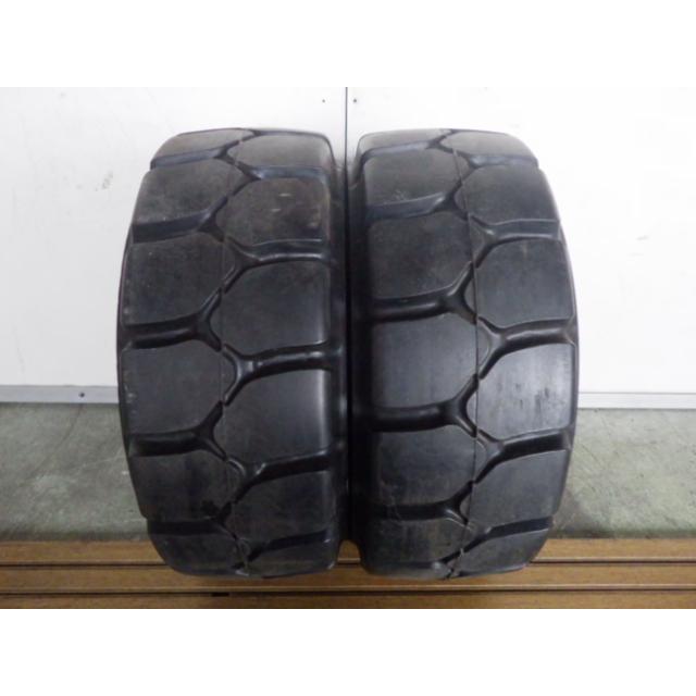 21×8-9 6.00E-9 ヨコハマ Hi-CUSHION HT-E 中古 9.9分山 2本セット フォークリフト ノーパンク X1412 | ヨコハマタイヤ