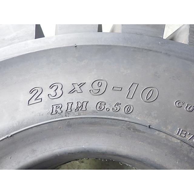 23×9-10 /6.50 ダンロップ DUNLOP POWERLIFTER FB 中古 2本セット フォークリフト ノーパンク 23/9-10 23-9-10 X1692 | DUNLOP | 01
