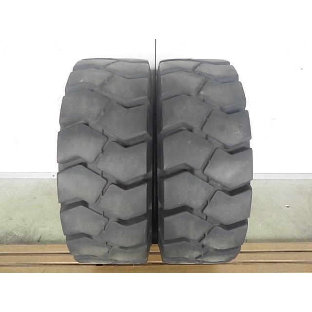 23×9-10 /6.50 ADVANCE Solid-Super-Lug OB-502 中古 2本セット フォークリフト ノーパンク 23/9-10 23-9-10 X1697 | 