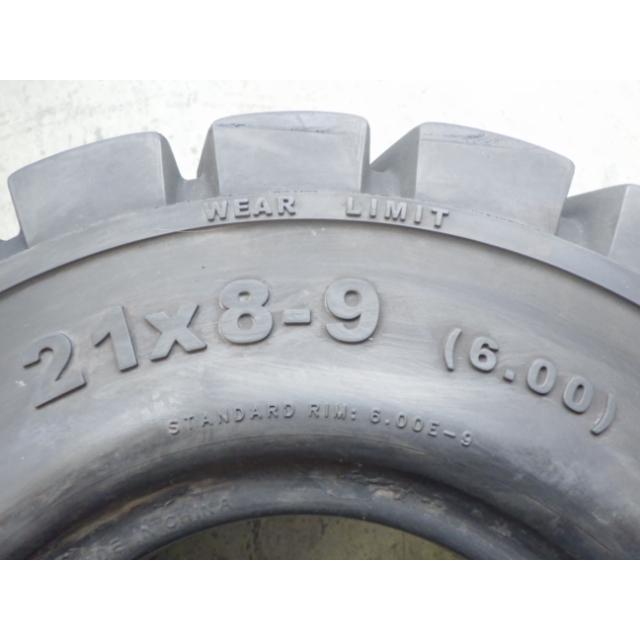 21×8-9 /6.00 ADVANCE Solid-Super-Lug OB-502 中古 2本セット フォークリフト ノーパンク X1777 |  | 01
