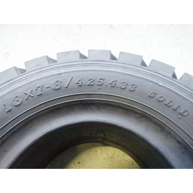 18×7-8 /4.25.4.33 AICHI CARRYACE MB320 中古 1本のみ フォークリフト ノーパンク 18×7/8 X1813 |  | 01