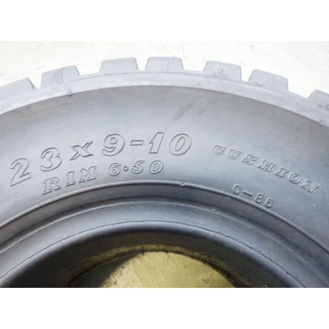 23×9-10 RIM6.50  LS01-180 中古再生 1本のみ フォークリフト ノーパンク スノー 23×9/10 X1825 |  | 01