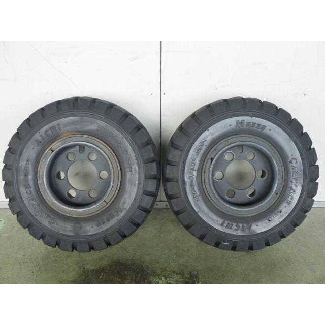 21インチ2本 21×8-9/6.00 中古 2本セット 夏タイヤ 鉄ホイール AICHI CARRYACE