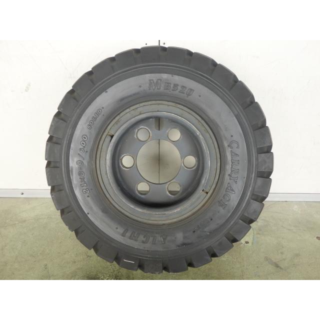 21インチ2本 21×8-9/6.00 中古 2本セット 夏タイヤ 鉄ホイール AICHI CARRYACE