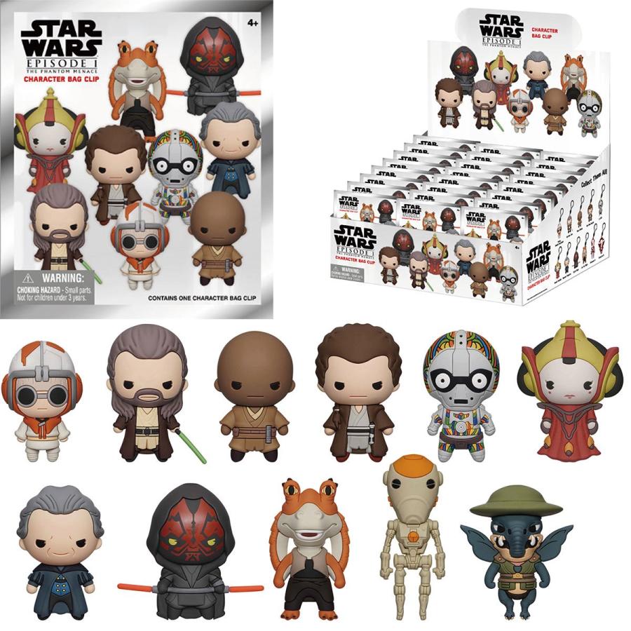 スターウォーズ エピソード1 ファントム・メナス 3D バッグクリップ 