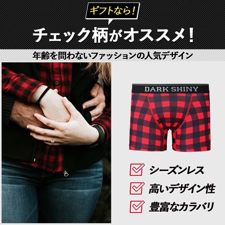 DARK SHINY（ダークシャイニー） メンズ ボクサーパンツ チェック柄