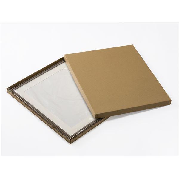 超軽量 水彩額 366P水彩額 F10 〔 530×455mm 〕ブラウン/グレー 絵画