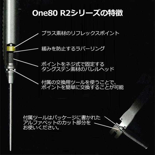 One80(ワンエイティ) R2 RENEGADE(レネゲイド) STEEL　(ダーツ バレル ダーツセット)｜dartscountup｜06