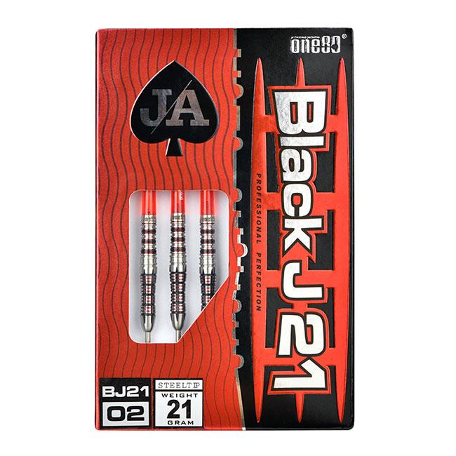 One80(ワンエイティ) BLACK J21 02 STEEL 21g (ダーツ バレル ダーツ