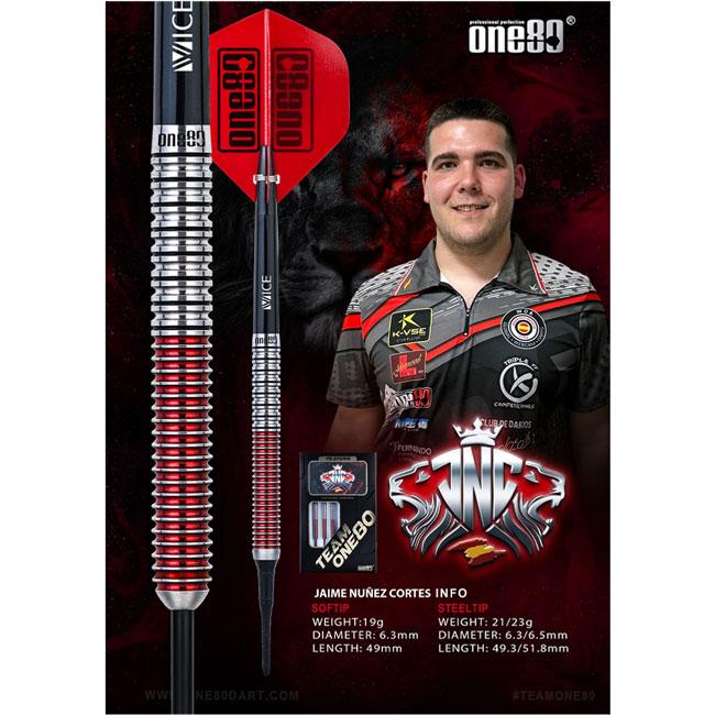 美品 One80 Jaime ハイメ・ヌーニェス・コルテス選手 定価11000円 One80(ワンエイティ) Jaime STEEL 21g ハイメ・ヌーニェス