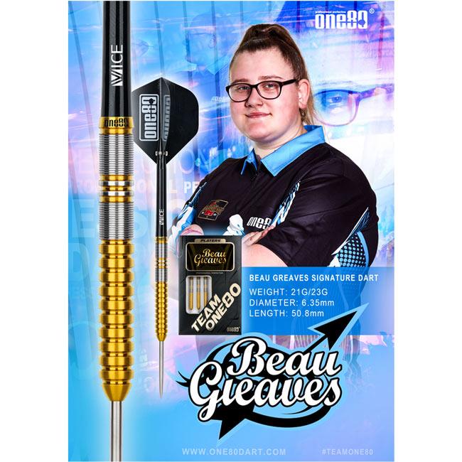 One80(ワンエイティ) Beau Greaves STEEL 23g ボウ・グリーブス