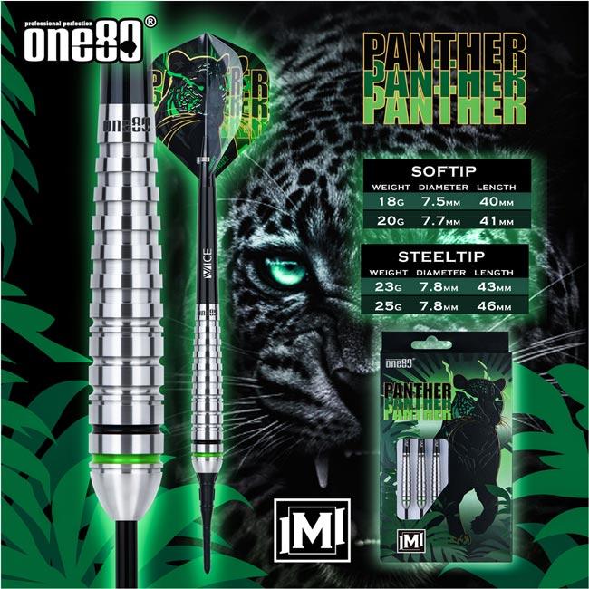 One80(ワンエイティ) Panther(パンサー) M STEEL 25g (ダーツ バレル