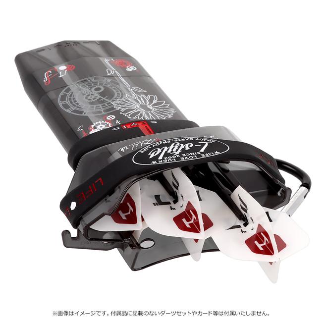 マイダーツセット　ケース付き　レッド　ホワイト　ブラック　スカル　タングステン L-style(エルスタイル) ダーツケース KRYSTAL ONE(クリスタル ワン