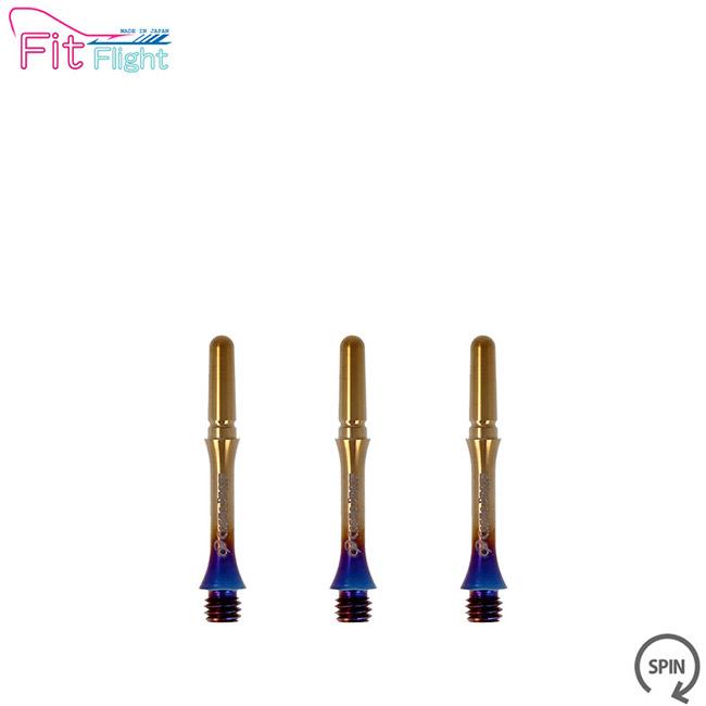 Fit Shaft TiTANIUM スリム スピンタイプ 焼き色 <2>【フィットシャフト チタニウム ソフトダーツ ゲーム Fit Shaft TiTANIUM スリム スピンタイプ 焼き色 <2>【フィットシャフト チタニウム ソフトダーツ ゲーム