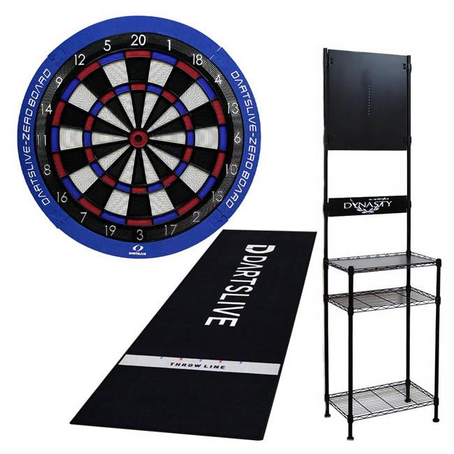 セット商品】DARTSLIVE-ZERO BOARD & DYNASTY ダーツスタンド DY01-BK