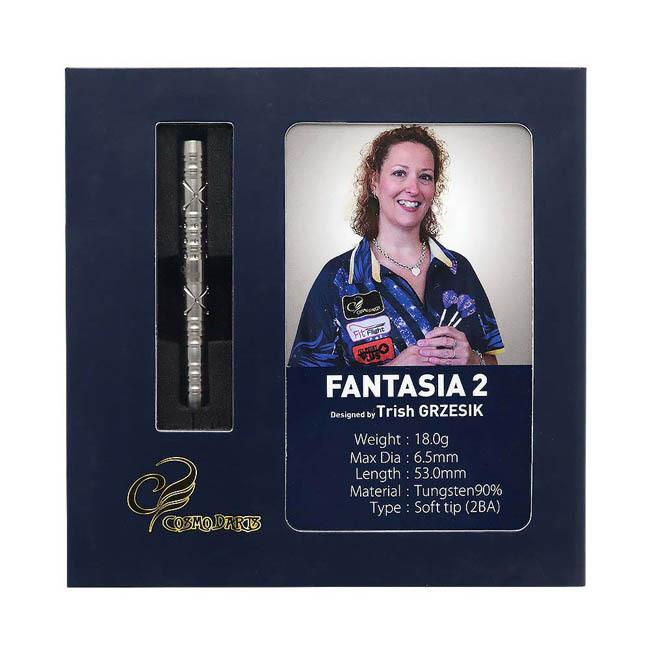 COSMO DARTS(コスモダーツ) FANTASIA2(ファンタジア2) 2BA トリッシュ・グレージック選手モデル (ダーツ バレル ダーツセット)の画像