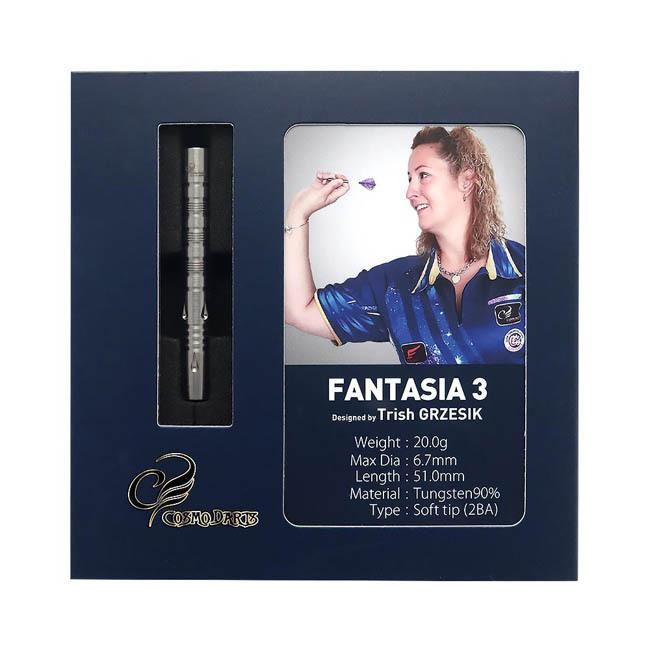 COSMO DARTS(コスモダーツ) FANTASIA3 2BA トリッシュ・グレージック選手モデル (ダーツ バレル ダーツセット)の画像