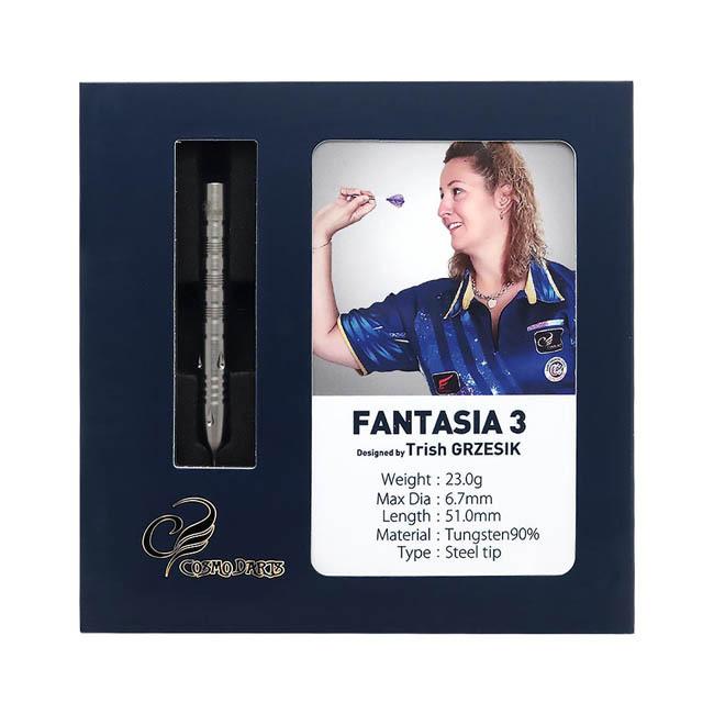 COSMO DARTS(コスモダーツ) FANTASIA3 STEEL トリッシュ・グレージック選手モデル (ダーツ バレル ダーツセット)の画像