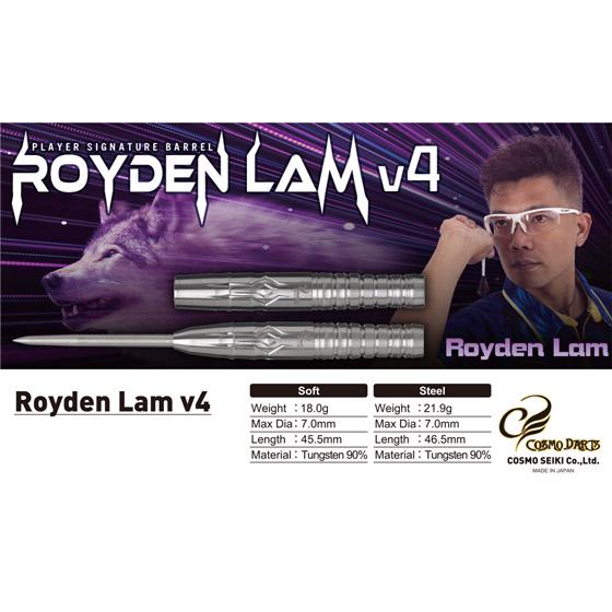 COSMO DARTS(コスモダーツ) ROYDEN LAM v4 2BA ロイデン・ラム選手モデル (ダーツ バレル ダーツセット)の画像
