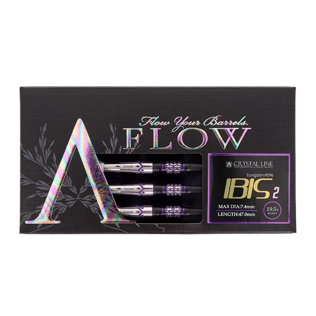 DYNASTY(ダイナスティー) A-FLOW CRYSTAL LINE IBIS2(アイビス) 19.5g 2BA　(ダーツ バレル ダーツセット)の画像