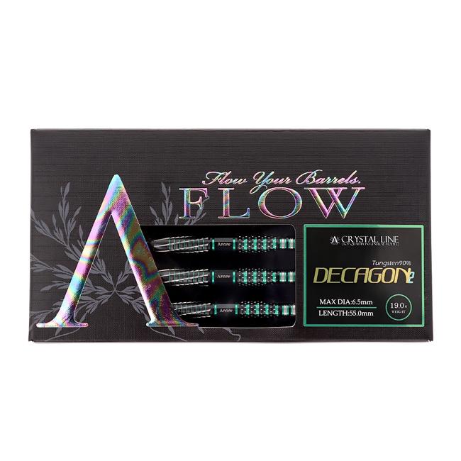 DYNASTY(ダイナスティー) A-FLOW CRYSTAL LINE DECAGON2(デカゴン2) 2BA 19g　(ダーツ バレル ダーツセット)の画像
