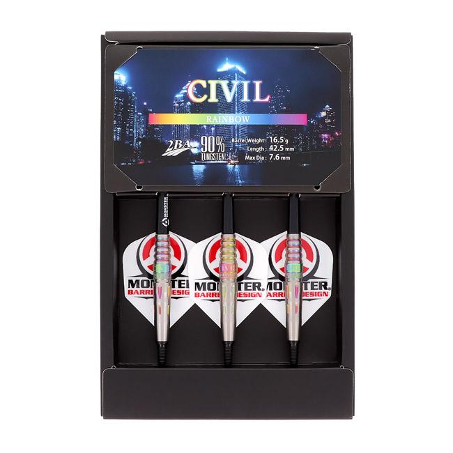 【限定値下げ】ダーツセット モンスター製バレル多数 MONSTER(モンスター) OGRE6(オーガ6) RAINBOW 2BA 16.5g (ダーツ