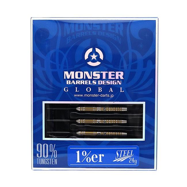ダーツセット　一式 MONSTER(モンスター) 1％er(ワンパーセンター) STEEL 22g