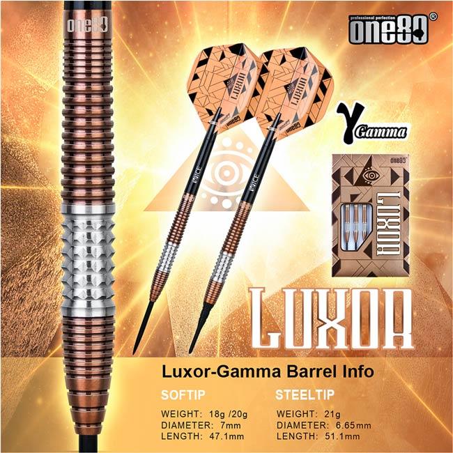 ダーツセット One80 Luxor γ Gamma2BA 20g One80(ワンエイティ) Luxor Gamma(ルクソール ガンマ) 2BA 20g