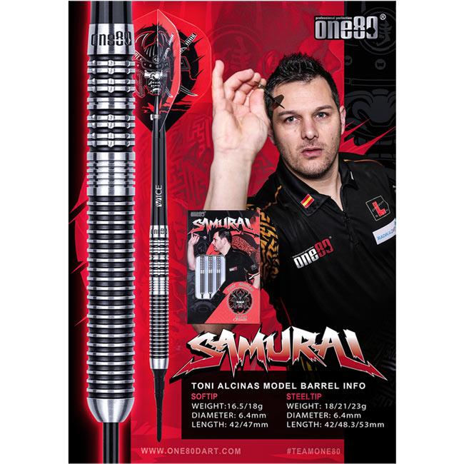 TEAM ONE80 Reign Ryo Nakai II 18g ソフトダーツ ONE80 REIGN レイン スティール24g 中井涼選手 ハードダーツ バレル