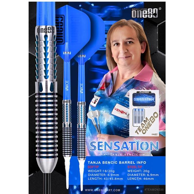 One80(ワンエイティ) Sensation STEEL 20g ターニャ・ベンチッチ選手