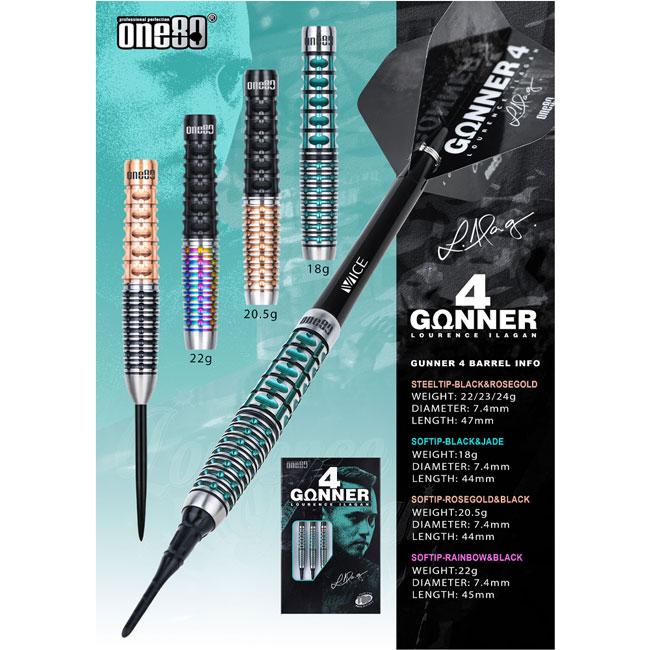 One80 Gunner 3 ダーツセット 18G 未使用品 One80 Gunner 3 ダーツセット 18G 未使用品