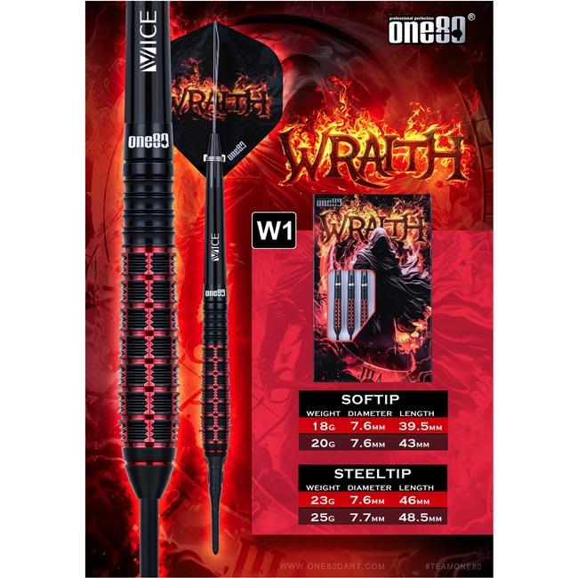 One80(ワンエイティ) Wraith(レイス) W1 STEEL 23g (ダーツ バレル