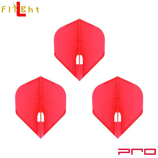 L Style エルスタイル L Flight Pro エルフライト プロ スタンダード レッド 無地 ダーツ フライト 今ダケ送料無料