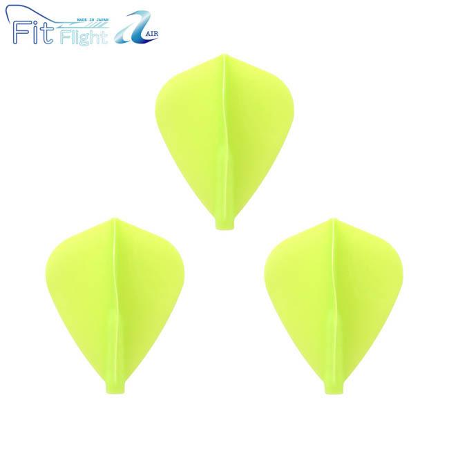 (未使用･未開封品)　コスモダーツ フィットフライトエアー フライト カイト Lグリーン 3枚入り 7z28pnb COSMO DARTS(コスモダーツ) Fit Flight【AIR】(フィットフライト