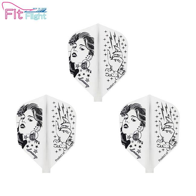 Cosmo Darts コスモダーツ Design Contest Fit Flight フィットフライト Shades Of Black シェイプ ナチュラル ダーツ フライト ダーツショップdarts Hive 通販 Paypayモール