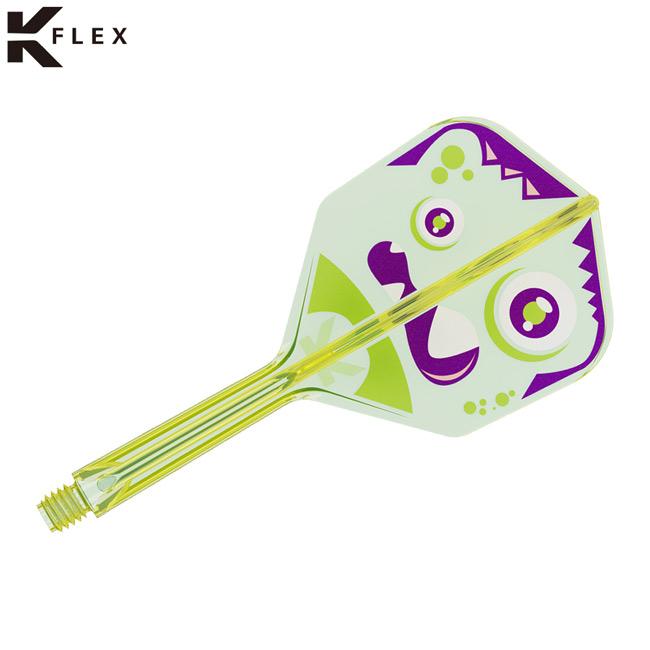 TARGET(ターゲット) XENO K-FLEX シェイプ ネオンイエロー 酒井素選手モデル　(ダーツ フライト)（Yahoo!・ダーツハイブ ヤフー店）