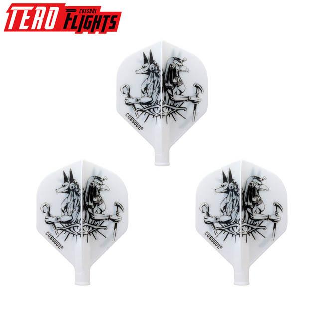 Cuesoul キューソウル Tero Flight テロ フライト スタンダード ホワイト 津波良二選手モデル ダーツ フライト ダーツショップdarts Hive 通販 Paypayモール