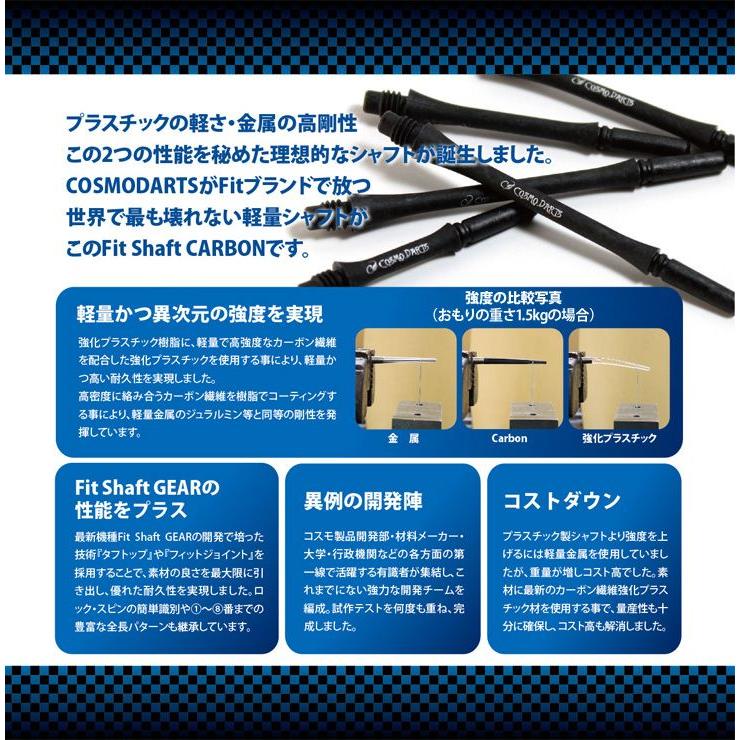 Fit Shaft Carbon スリムスピン Cブラック ＜6＞ : ダーツハイブ