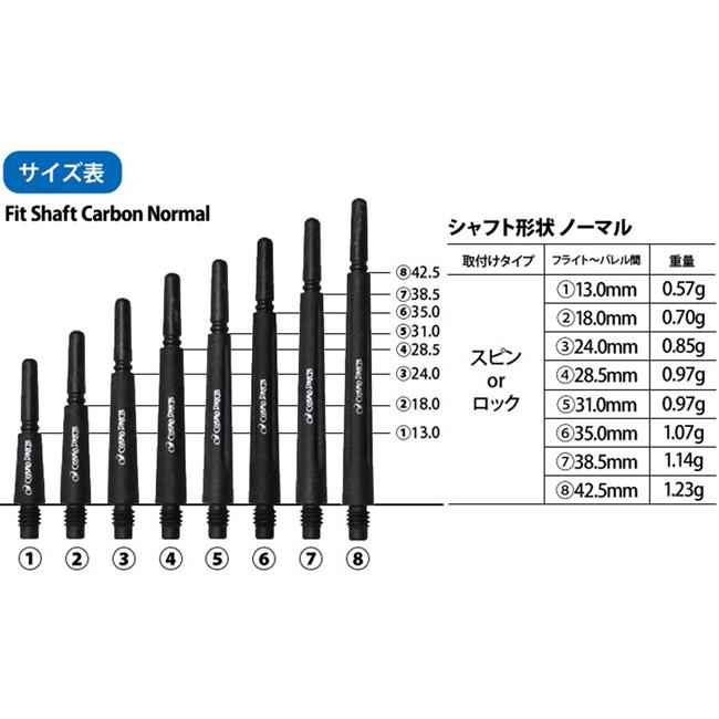 COSMO DARTS(コスモダーツ) Fit Shaft Carbon(フィットシャフト