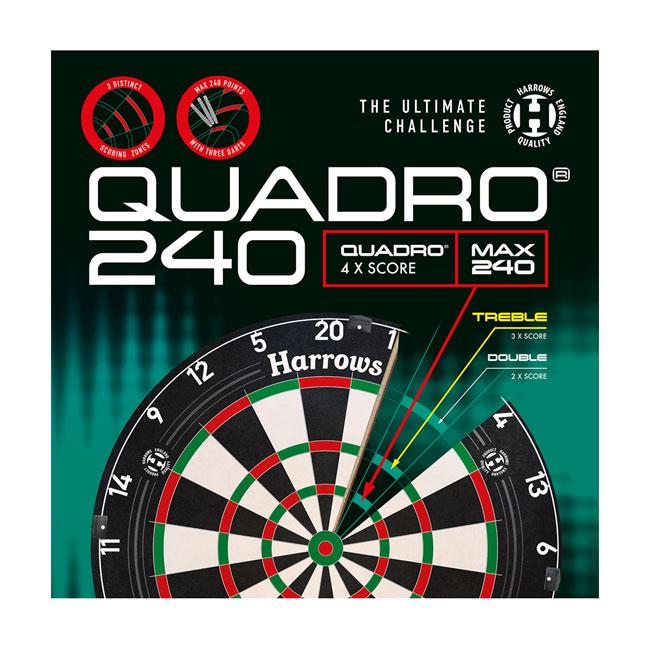 Harrows(ハローズ) QUADRO 240 DARTBOARD(クアドロ ダートボード