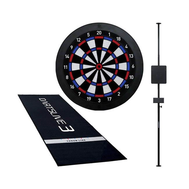 【セット商品】DARTSLIVE Home & DARTSLIVE ポールスタンド & DARTSLIVE3 防炎ラベル付スローマット｜dartshive