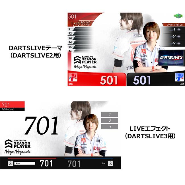 DARTSLIVE PLAYER GOODS 宮脇実由選手セット (ダーツ カード