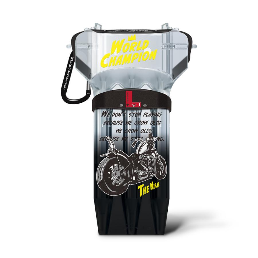 ダーツケース L-style KRYSTAL ONE ＆ LUCKYCOIN 浅田斉吾 2024 SUPER DARTS CHAMPION 浅田斉吾 選手モデル クリスタルワン ラッキーコイン |  | 01