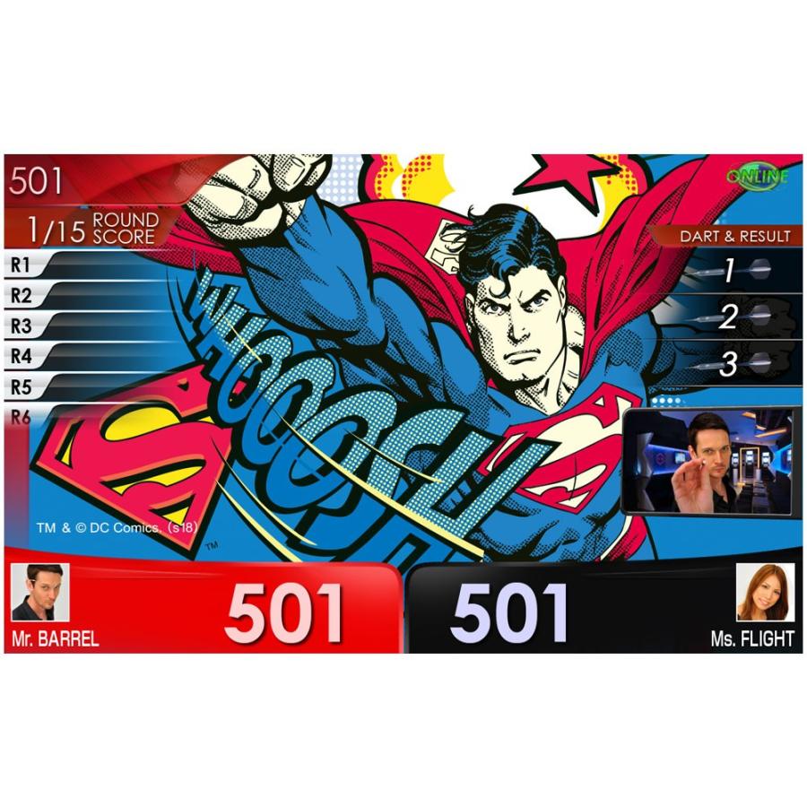 ダーツ バレル DC Comics Darts Set スーパーマン フライト シャフト