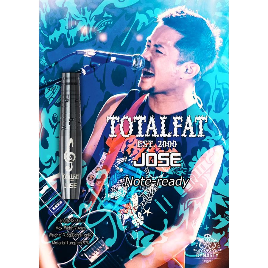 ダーツ バレル DYNASTY collaboration Note-ready TOTALFAT Jose Model ダイナスティ ノートレディ |  | 06