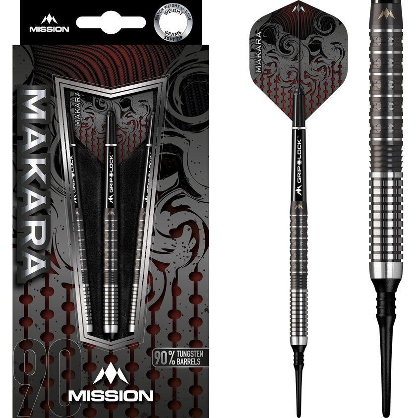 バレル ミッションダーツ Mission Darts Makara SOFTTIP M1 M2 90％ Graphite PVD マカラ(ポスト便OK/6トリ) |  | 02