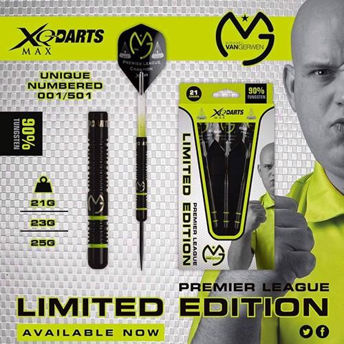 XQマックスダーツ Michael Van Gerwen Limited Edition 21g STEEL PREMIER LEAGUE(ポスト便OK/9トリ)｜dartsshoptito｜02