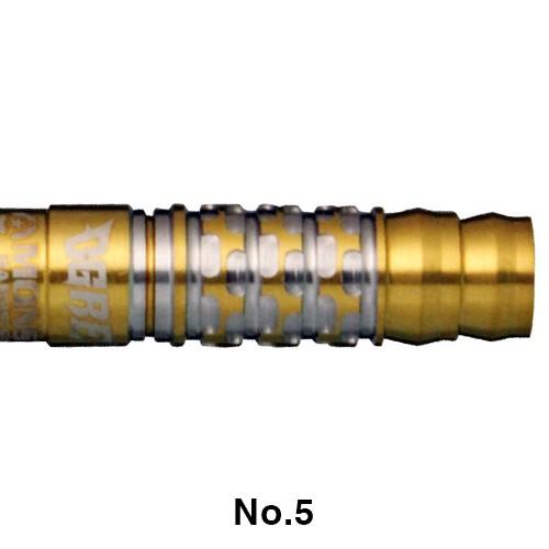 ダーツ バレル MONSTER OGRE 7 ゴールド コーティング モンスター オーガ 2BA No.5 (ポスト便OK/7トリ)｜dartsshoptito｜07