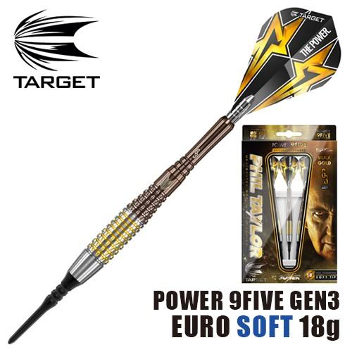 ダーツ バレル TARGET POWER 9FIVE GEN-3 EURO 18g ターゲット パワー (ポスト便OK/9トリ) | Target
