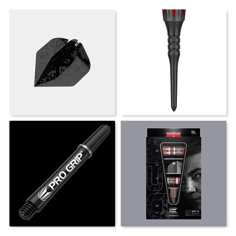 ダーツ バレル ターゲット TARGET NATHAN ASPINALL 90％ 18g BLACK SOFT ネイサン・アスピナルモデル(ポスト便OK/10トリ) | Target | 02